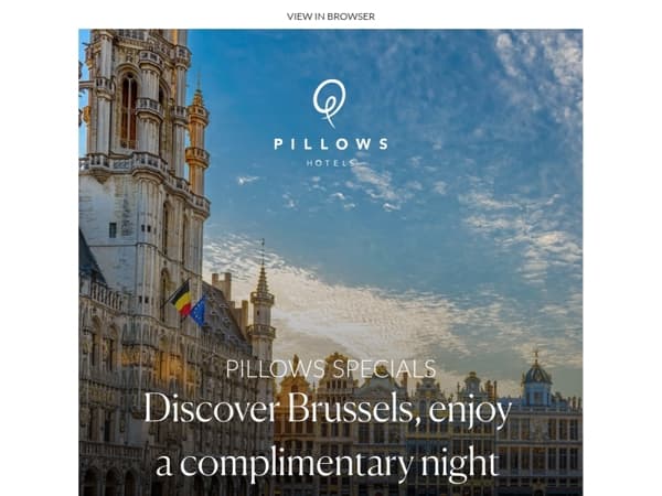 Discover Brussels and enjoy a complimentary night