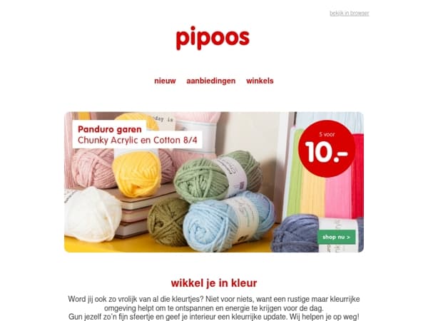 🧶Panduro garen: 5 voor 10.-