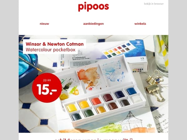 Zomerkleuren op zak - shop deze aquarelset nu extra voordelig 🎨