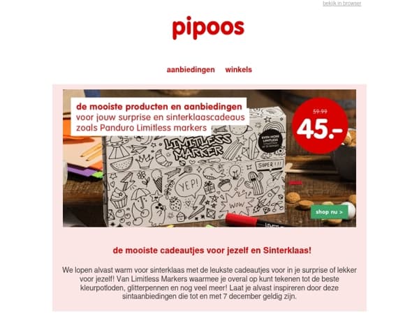 Wie vroeg begint heeft de surprise op tijd af!