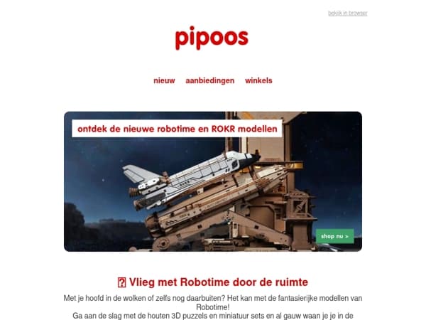 🚀 Vlieg met Robotime door de ruimte