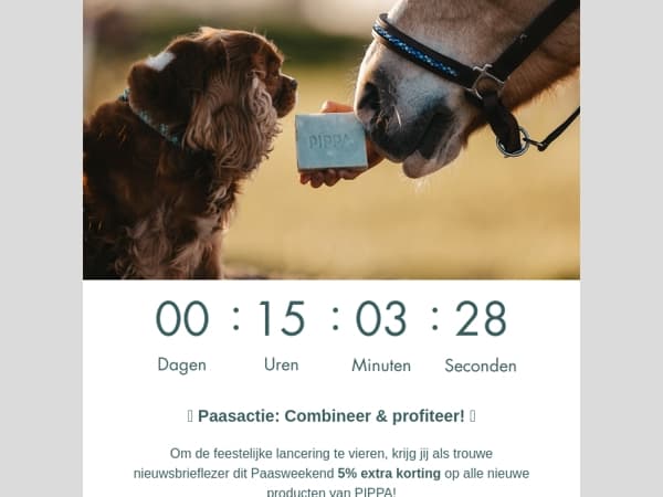 Combineer 🐣 Pasen25 🐣 met een andere kortingscode en geniet dubbel! - Geldig tot 23:59u.