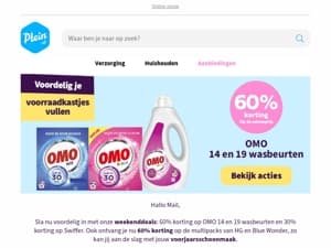 Ontdek de weekenddeals van OMO en Swiffer🔥