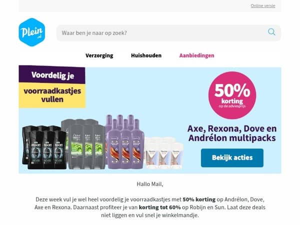 De acties van deze week wil je niet missen Mail 🔥