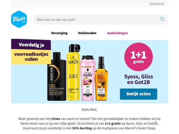 Voordeel op jouw favoriete A-merken 🔥