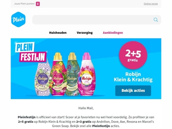 🔥 Pleinfestijn is van start! De beste deals op een rijtje