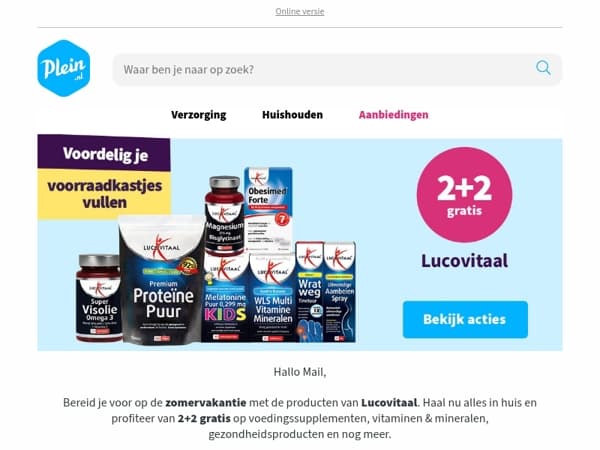 Bereid je voor op de vakantie met Lucovitaal