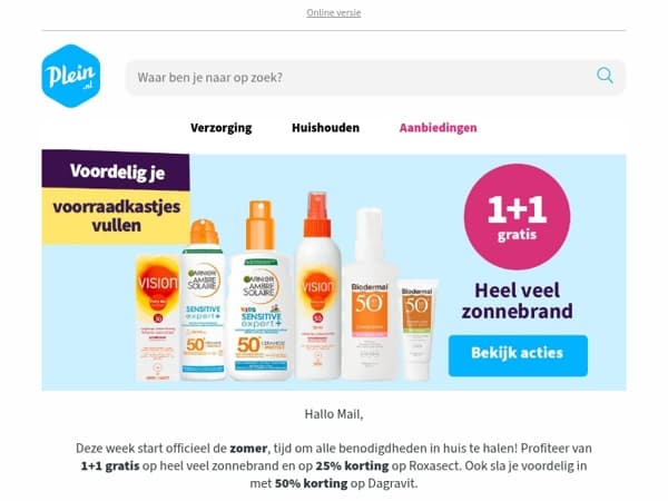 Alles om jouw zomer stralend door te komen 🌞