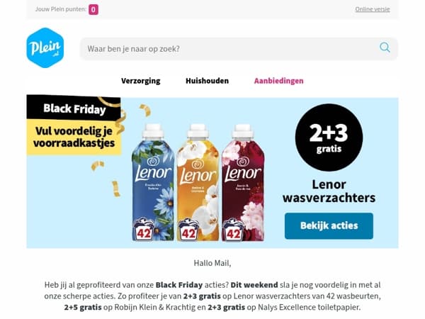 Sla nu nog Black Friday deals in 🖤🔥