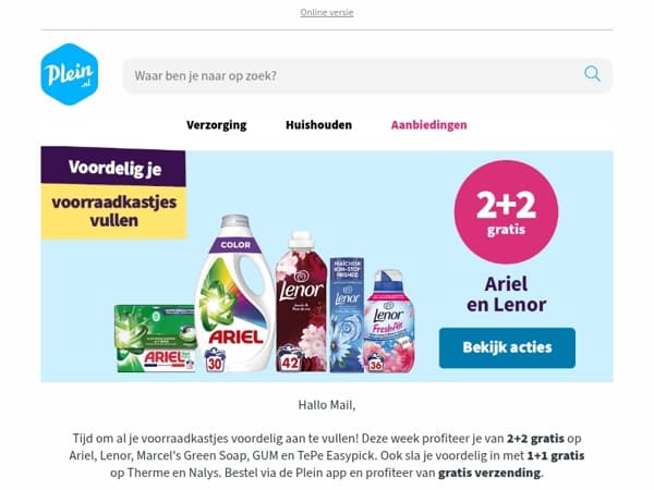 Profiteer van 2+2 en 1+1 op al jouw favorieten