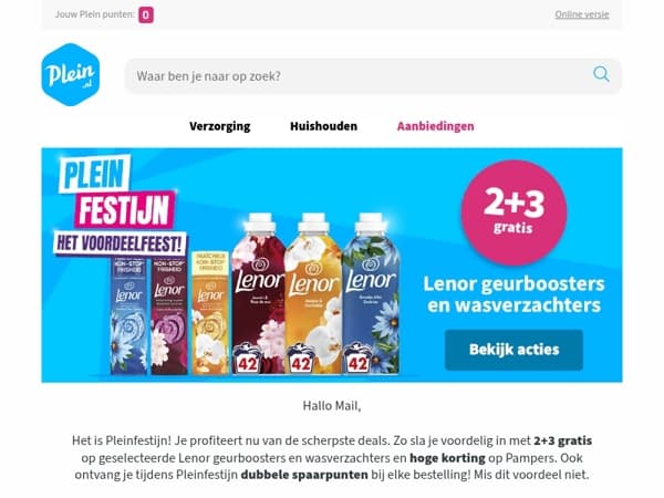 Het is Pleinfestijn, het voordeelfeest! 💙 🎉