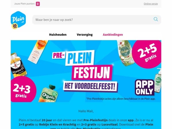 Pre-Pleinfestijn: Dit weekend al de beste aanbiedingen
