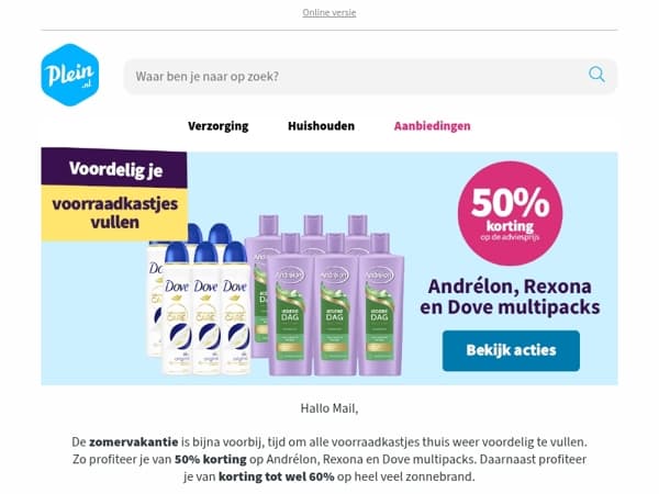 Vul je voorraadkastjes na de zomervakantie