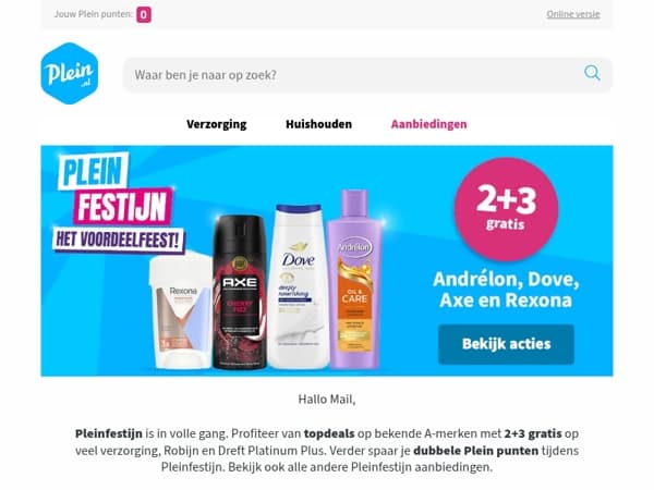 🎉Pleinfestijn is in volle gang: pak je korting