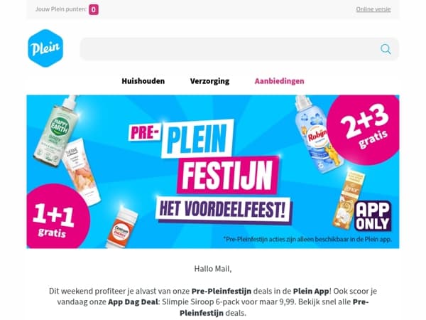 Scoor nu Pre-Pleinfestijn deals in de app!