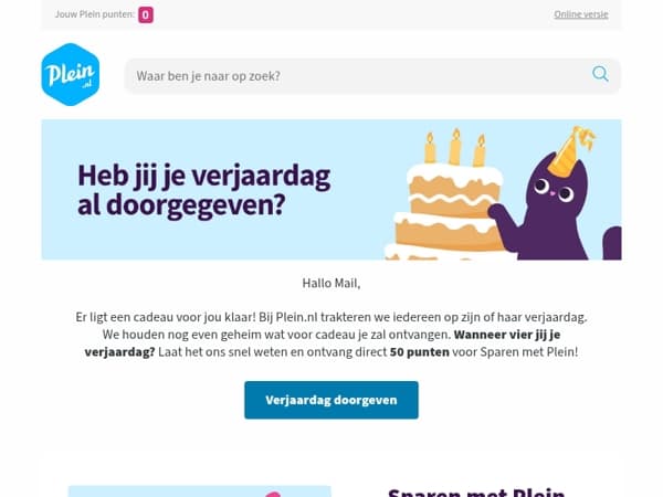 We hebben een verjaardagscadeau voor je 🎁