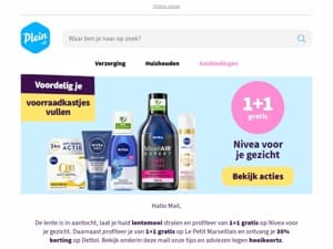 Lentemooi met 1+1 op Nivea voor je gezicht 🌷