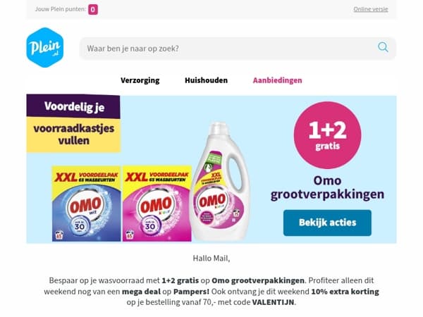 Mail 10% extra korting op je bestelling 💘