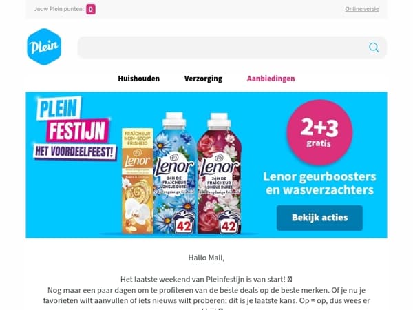 Het laatste weekend van Pleinfestijn, profiteer nog snel 🔥
