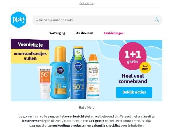 Tijd om voordelig zonnebrand in te slaan 🌞