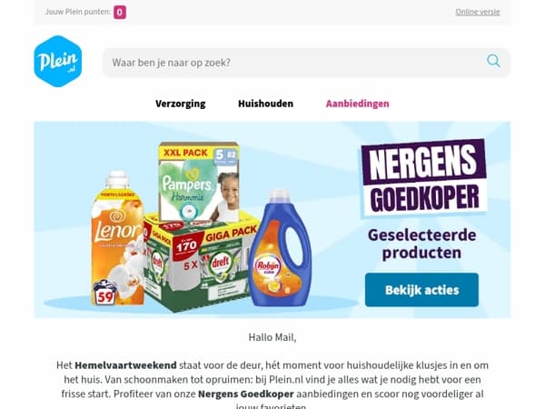Deze producten zijn Nergens Goedkoper 🔥