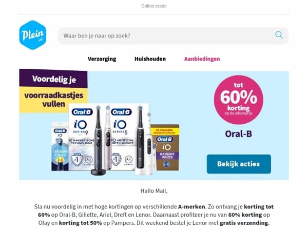 Hoge kortingen op heel veel A-merken 🔥