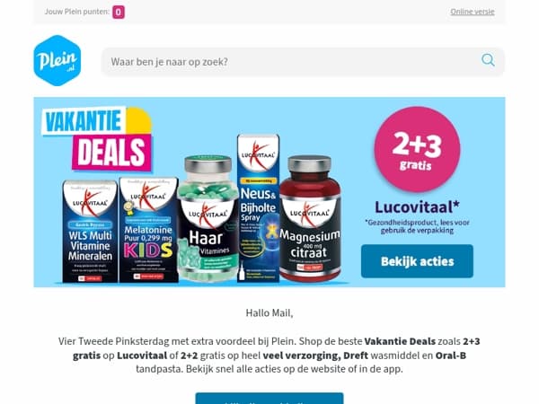 Bekijk de beste deals tijdens Pinksteren