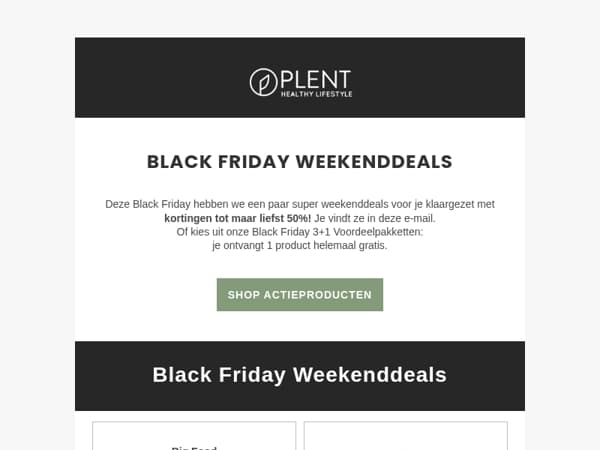 🖤 Black Friday Weekenddeals