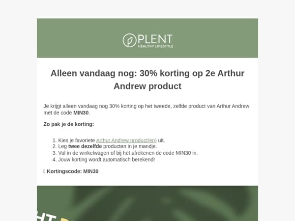 🚨Alleen vandaag nog: korting op Arthur Andrew