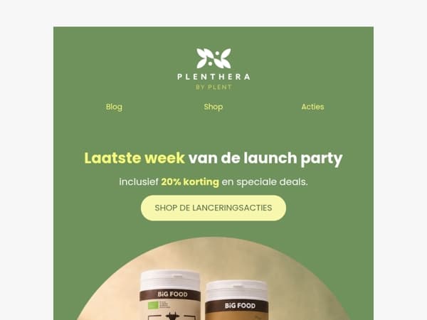 Laatste week van de launch party 🌿
