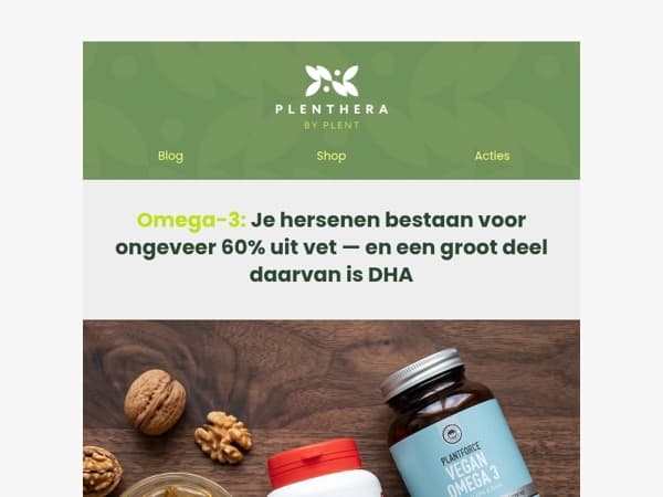 Brein- & Focusmaand | Omega-3 voor je hersenen💛