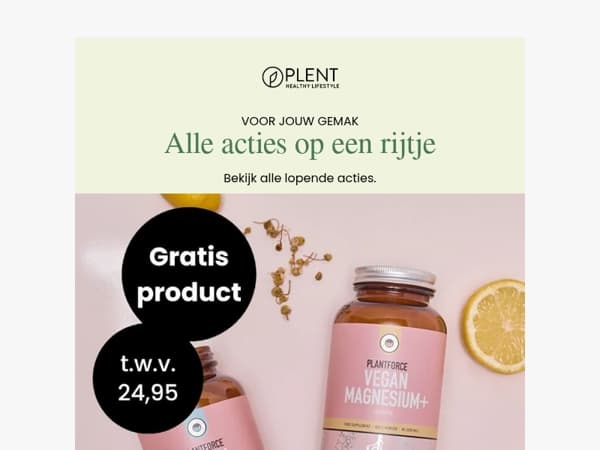 🎁Alle acties op een rijtje