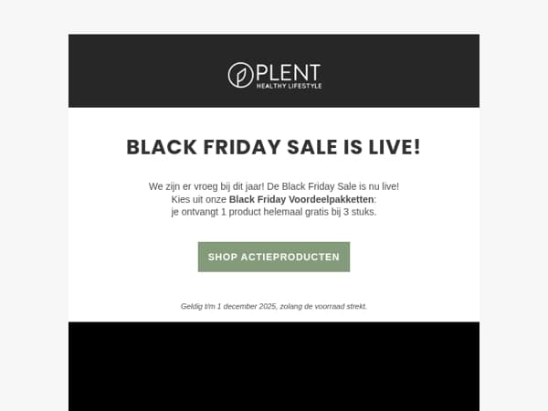 🖤 Black Friday Sale is Live - Gratis Product