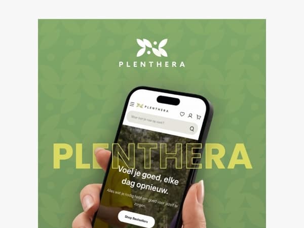 🌿We zijn live: Welkom bij Plenthera!