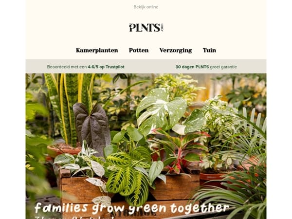 Families grow green together: 3=2 tot 17 mei 🌱