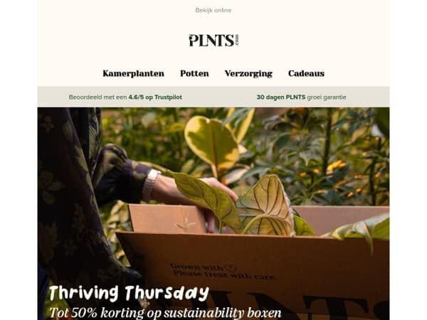 Thriving Thursday: tot 50% korting op sustainability boxen 💚