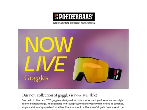 NEW: Poederbaas goggles 🔥