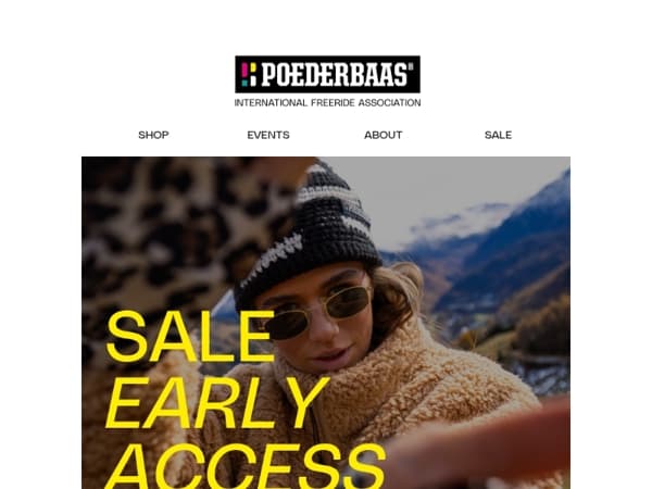 Early access to our SALE! 🚀