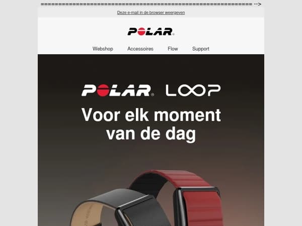 Nieuwe horlogebanden voor de POLAR Loop
