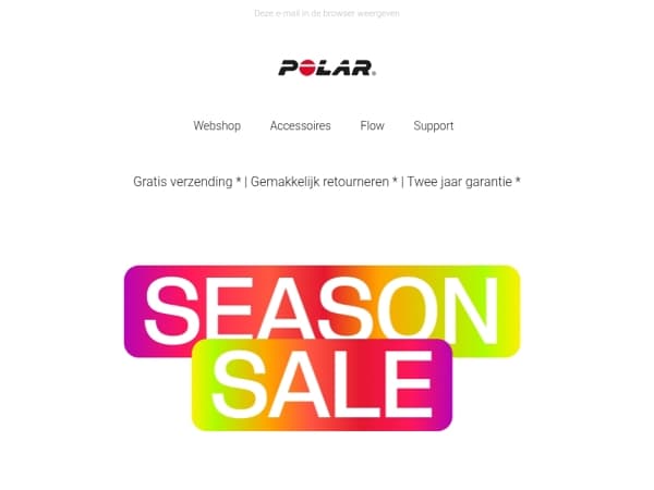 Waarschuwing Seizoenssale: Tot 30% korting! 🎉