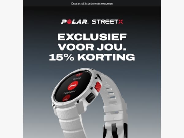 Het aftellen is begonnen! 15% KORTING