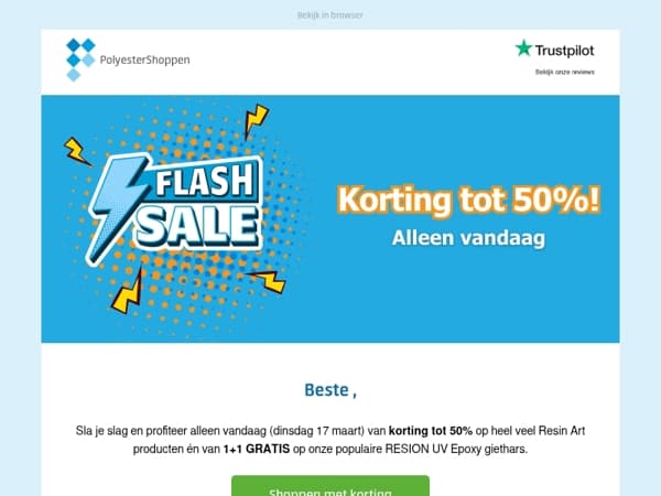 Alleen vandaag korting tot 50% en Epoxy 1+1 gratis 🎁