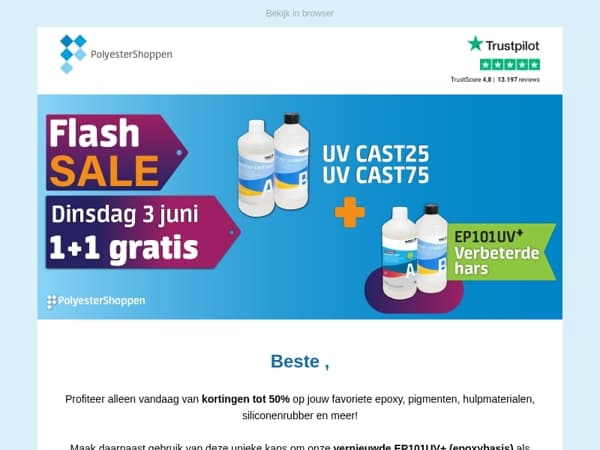 Alleen vandaag korting tot 50% & 1+1 gratis acties  ⚡
