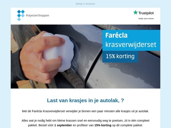 , 15% korting op de Farécla Krasverwijderset  💎