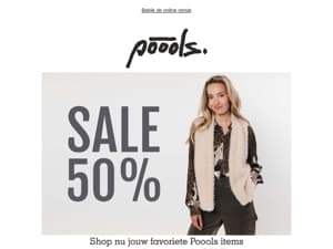 SALE! shop nu met 50% korting 👜