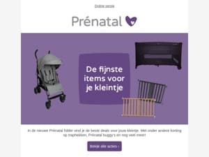 Bekijk de nieuwe Prénatal folder 💜