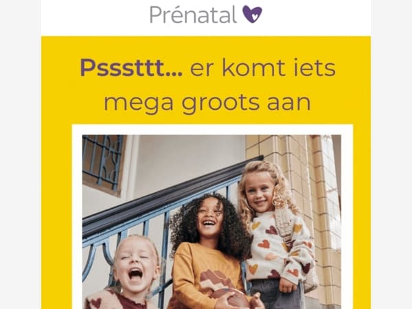 Pssst Mail! Er komt iets mega groots aan 💛