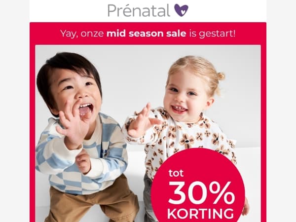 Mail, onze mid season sale is gestart ❤️