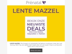 Mail💛 Mis de LENTE MAZZEL deals niet!