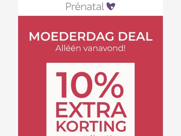 Moederdag = jouw moment ✨ 10% extra korting op alles